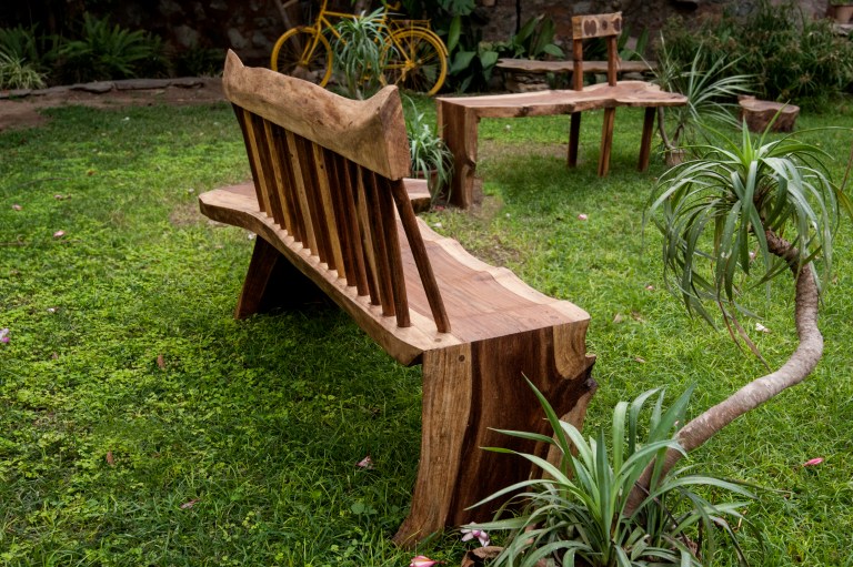 dowel and meditation bench